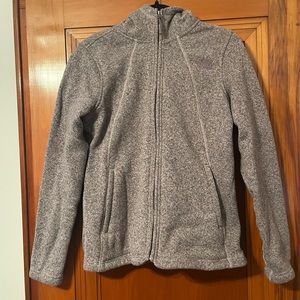 North Face Hooded Zip Up Sweatshirt